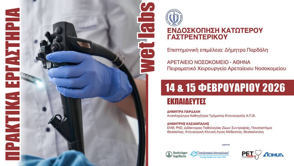 Ενδοσκόπηση του κατώτερου γαστρεντερικού σωλήνα (κολονοσκόπηση), 14 & 15 Φεβρουαρίου 2026, Αρεταίειο Νοσοκομείο